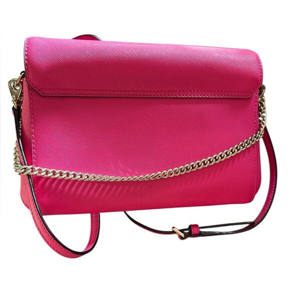 Kate Spade Pink Crossbody Bag with Gold Chain - Picture 4 of 7